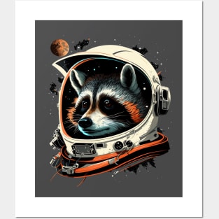 space raccoon Posters and Art